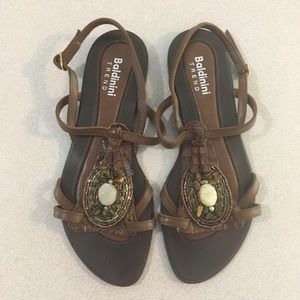 Baldinini Trend | Italian Leather Beaded Sandals